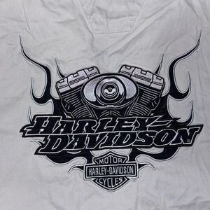 Harley-Davidson Gray Sleeveless Shirt double-sided men’s size XL shield back